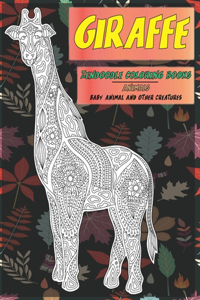 Zendoodle Coloring Books Baby Animal and other Creatures - Animals - Giraffe