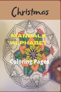 Christmas Mandala Alphabet Coloring Pages