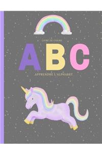 cahier d'écriture apprendre l'alphabet ABC