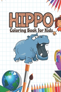 Hippo Coloring Book for Kids