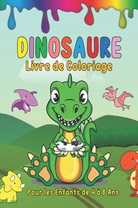 Dinosaure Livre de Coloriage Pour les Enfants de 4 à 8 Ans