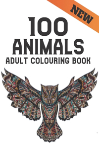 Animals Adult Colouring Book New
