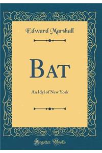 Bat: An Idyl of New York (Classic Reprint)