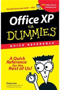 Microsoft Office XP for Windows for Dummies Quick Reference