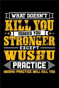 What doesn't kill you makes you stronger except Wushu practice Wushu practice will kill you