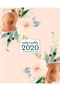 Weekly & Monthly 2020 12-Month Splendid Planner