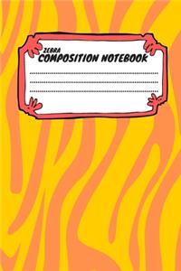 Zebra Composition Notebook