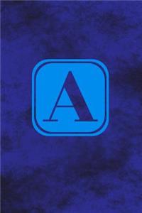 A - Single Letter Monogram Notebook