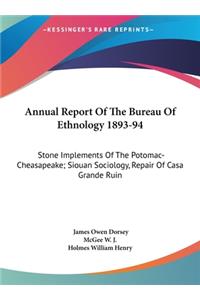 Annual Report Of The Bureau Of Ethnology 1893-94