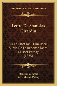 Lettre de Stanislas Girardin