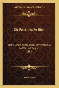 Die Peschittha Zu Hiob