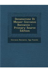 Decamerone Di Messer Giovanni Boccaccio
