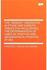 The Newest Navigation Altitude and Azimuth Tables for Facilitating the Determination of Lines of Position and Geographical Position at Sea