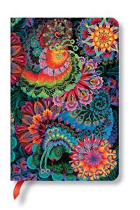 Paperblanks Moonlight Olena's Garden Hardcover Journal Mini Lined Elastic Band Closure 176 Pg 85 GSM