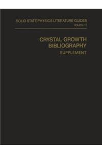 Crystal Growth Bibliography