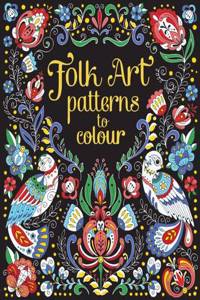 Folk Art Patterns to Colour