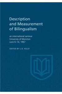Description and Measurement of Bilingualism