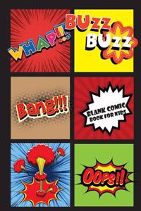 Blank Comic Book for Kids: 7 by 10 with 110 Pages - 6 Panel Jagged Comic Template - Drawing Your Own Comic Book Journal Notebook (Blank Comic Boo