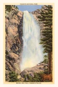 Vintage Journal Bridal Veil Falls, Yosemite, California