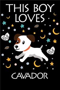 This Boy Loves Cavador Notebook