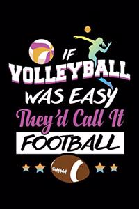 If Volleyball Was Easy They'd Call It Football