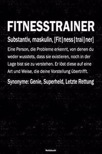 Fitnesstrainer Notizbuch