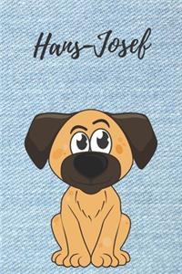 personalisiertes Notizbuch Hunde / Malbuch / Kritzelbuch / Tagebuch / Notizheft / Journal / DIN A5 / Geschenke Hans-Josef