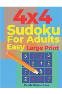 4x4 sudoku for adults Easy Large Print