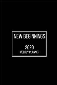 Weekly Planner 2020 - New Beginnings