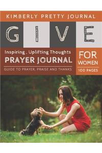 Give Prayer Journal For Women
