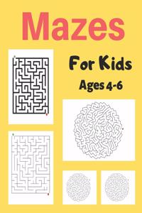 Kids Mars Mazes Age 4-6: A Maze Activity Book for Kids, Cool Egg