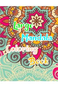 Large Mandala Coloring Book