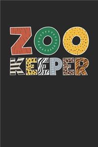 Zookeeper Notebook - Animal Lover Gift - Vintage Animal Attendant Journal - Animals Diary for Zookeepers Animal Lovers And Animal Attendants