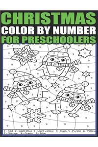 Christmas Color By Number For Preschoolers