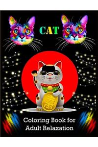 CAT Coloring Book for Adult Relaxation