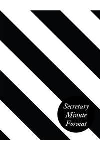 Secretary Minute Format