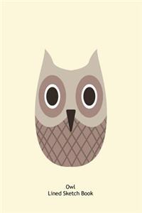 Owl Lined Sketch Book