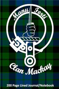 Clan MacKay 200 Page Lined Journal/Notebook