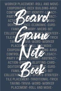 Board Game Notebook