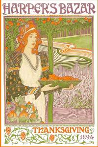 Harper's Bazar Thanksgiving 1894 5x8 Writer's Utility Notebook