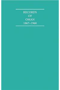 Records of Oman 1867-1960 12 Volume Hardback Set Including Map Box