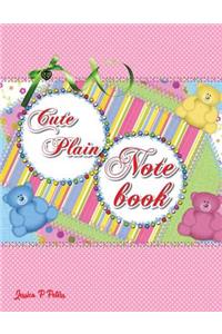 Cute Plain Notebook