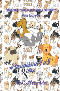 Libro para colorear de perros y cachorros para niños