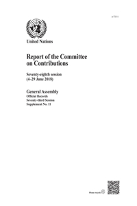 Report of the Committee on Contributions