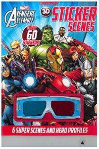 Marvel Avengers Assemble 3D Sticker Scenes: 60 Stickers Along With 6 Super Scenes And Hero Profiles