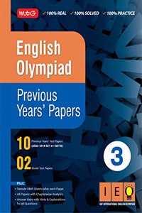 MTG English (IEO) Olympiad Previous Years Papers with Mock Test Papers Class 3 - Sample OMR Sheet with Chapterwise Analysis | SOF Olympiad Books For 2023-24 Exam MTG Editorial Board