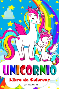 Unicornio Libro de Colorear para Niños Años 4-8