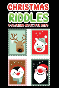Christmas riddles coloring book for kids