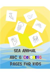 Sea Animal ABC & Coloring Pages for Kids