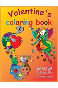 Valentine's Coloring Book